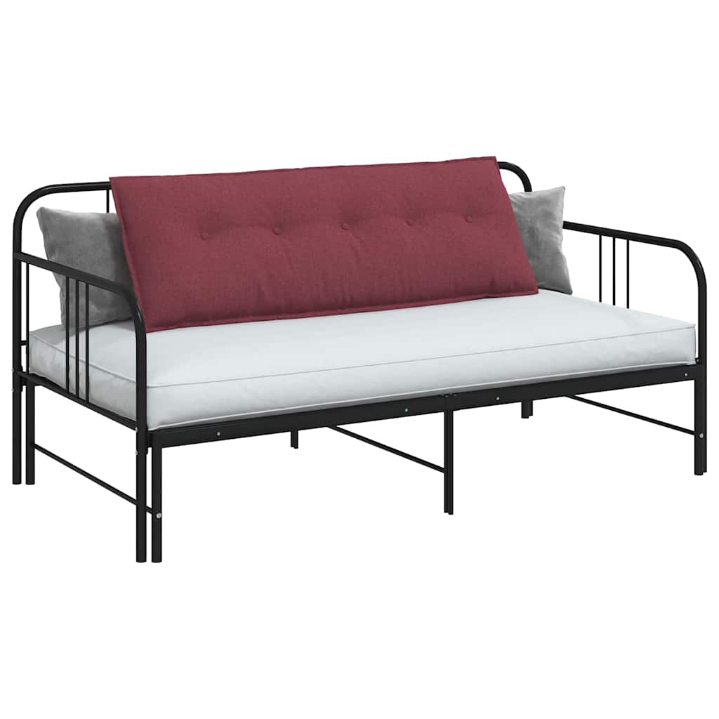 vidaXL Poduszka na plecy Czerwone wino 140 x 19 x 50 cm tkanina