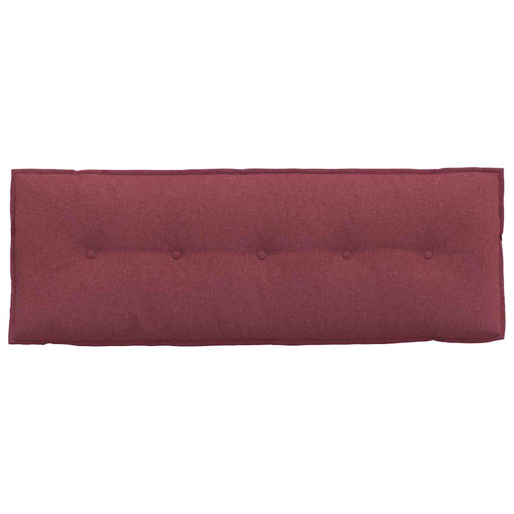 vidaXL Poduszka na plecy Czerwone wino 140 x 19 x 50 cm tkanina