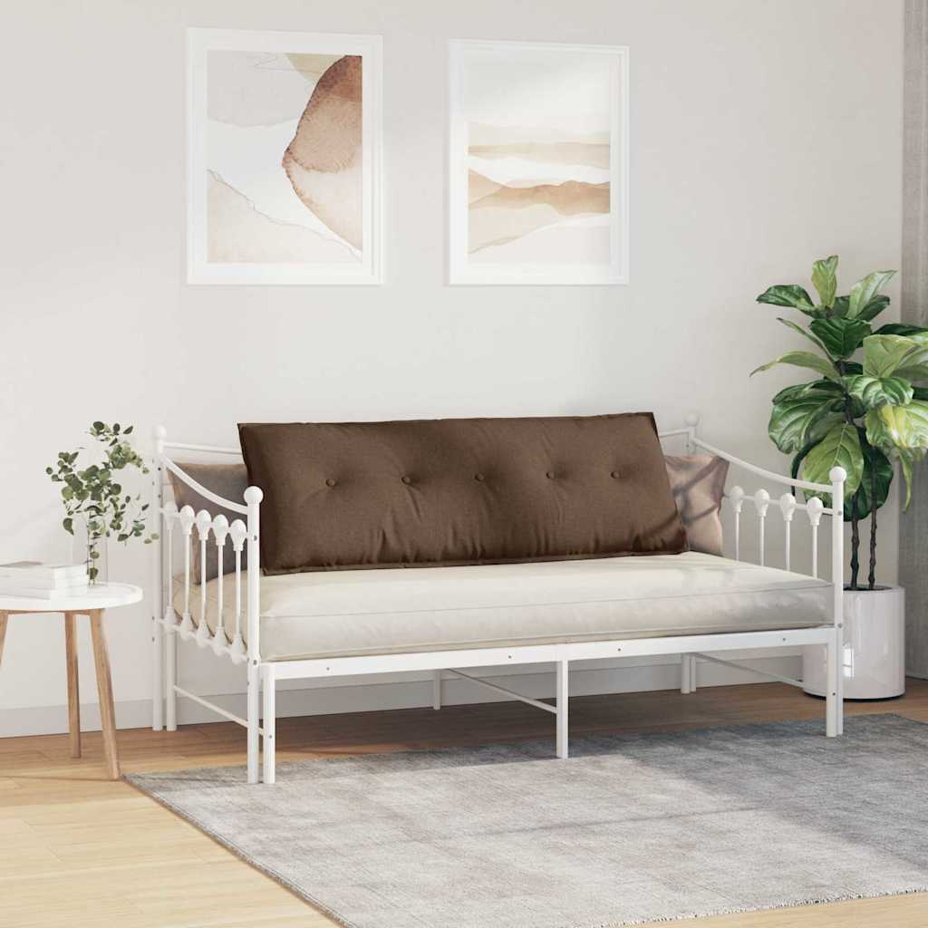 vidaXL Poduszka na plecy Brązowy 140 x 19 x 50 cm tkanina