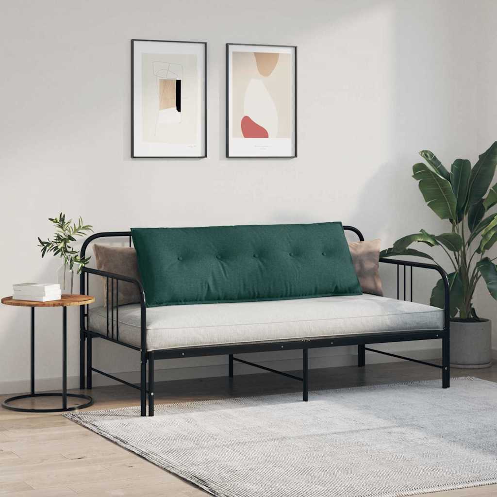 vidaXL Poduszka na plecy Ciemna zieleń 140 x 19 x 50 cm tkanina