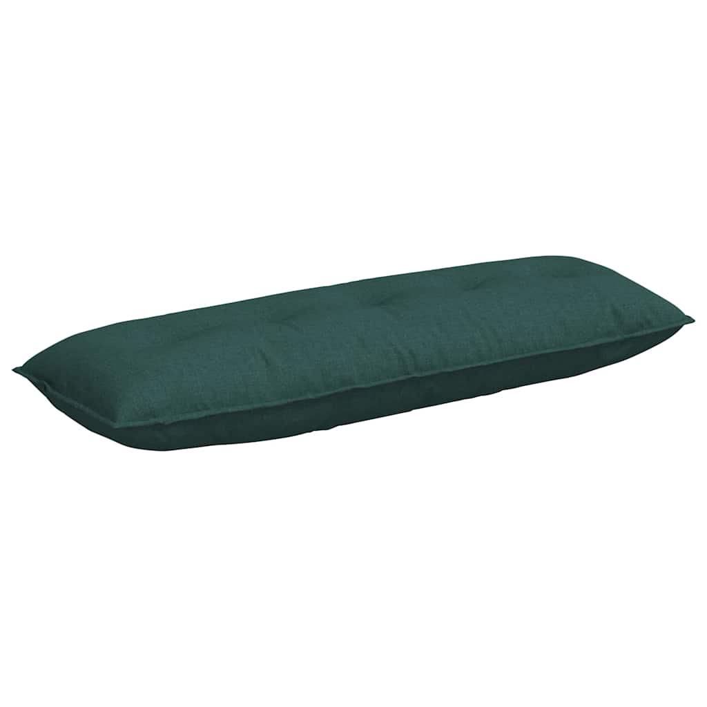 vidaXL Poduszka na plecy Ciemna zieleń 140 x 19 x 50 cm tkanina