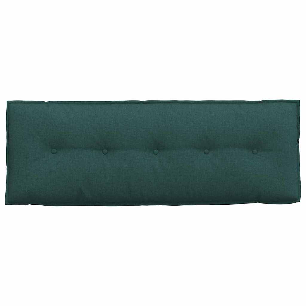 vidaXL Poduszka na plecy Ciemna zieleń 140 x 19 x 50 cm tkanina