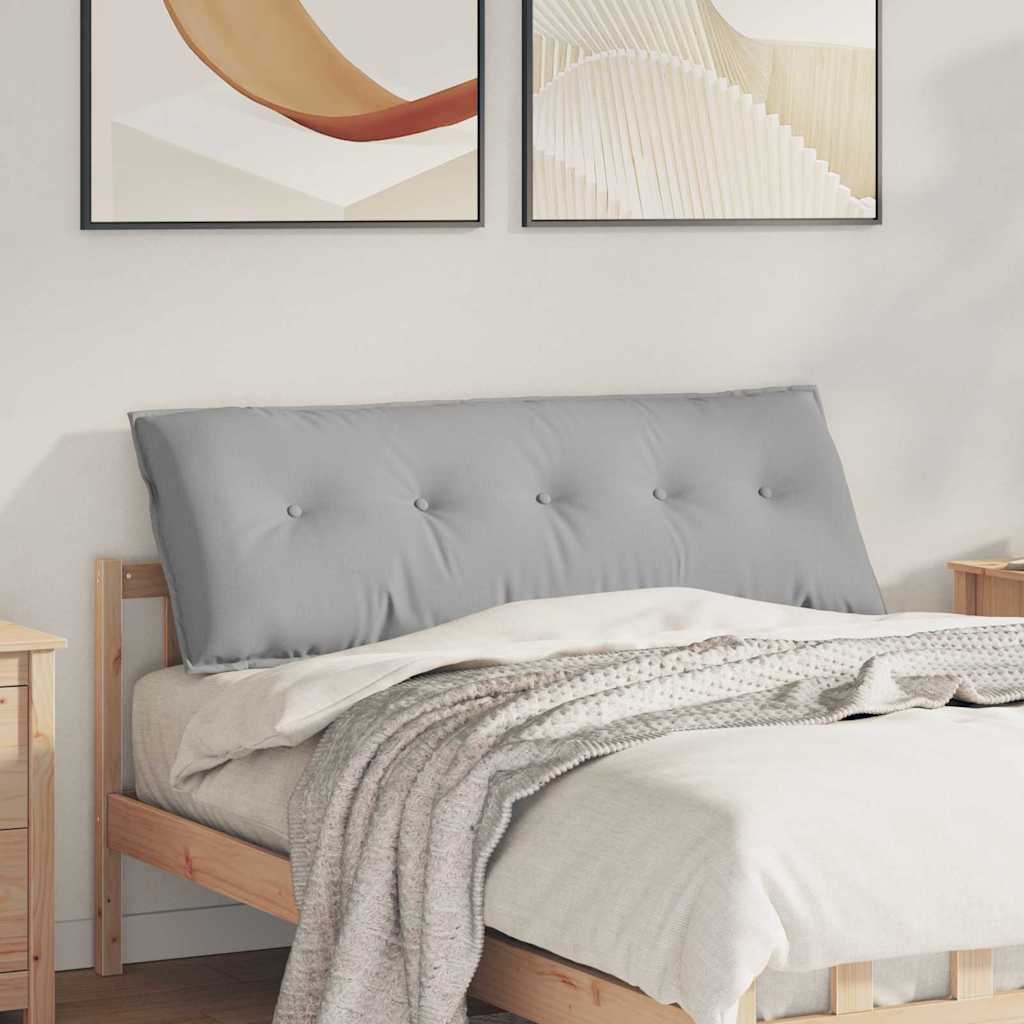 vidaXL Poduszka na plecy Szary chmur 140 x 19 x 50 cm tkanina