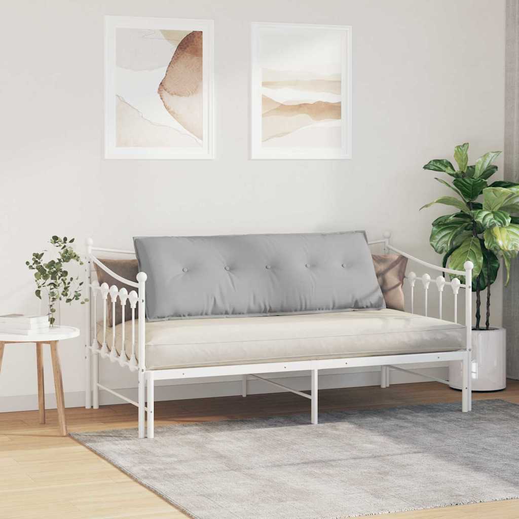 vidaXL Poduszka na plecy Szary chmur 140 x 19 x 50 cm tkanina
