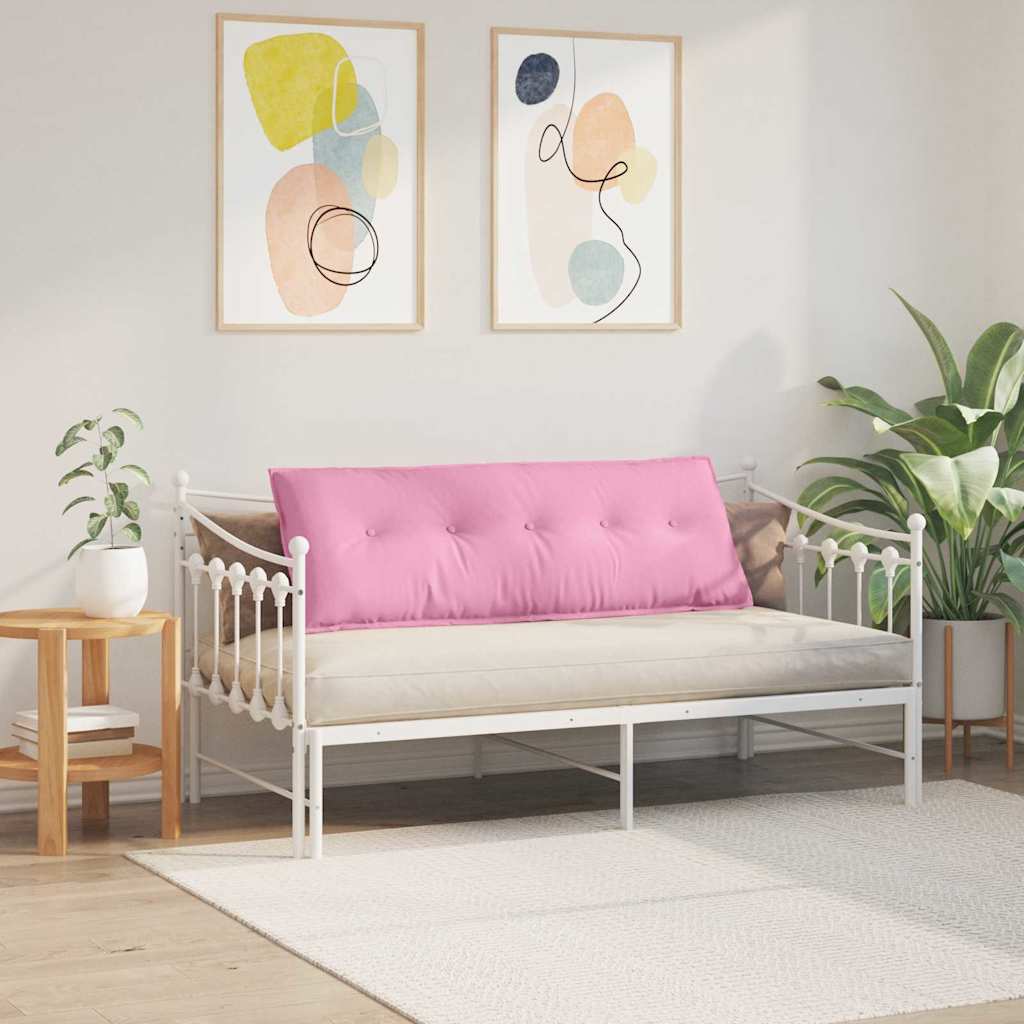 vidaXL Poduszka na plecy Różowy 140 x 19 x 50 cm tkanina