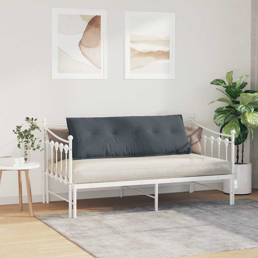 vidaXL Poduszka na plecy Ciemnoszary 140 x 50 cm Tkanina sztruksowa