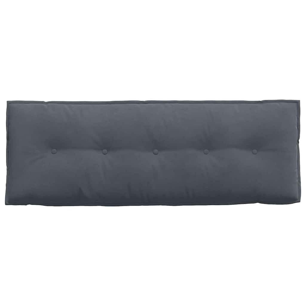 vidaXL Poduszka na plecy Ciemnoszary 140 x 50 cm Tkanina sztruksowa