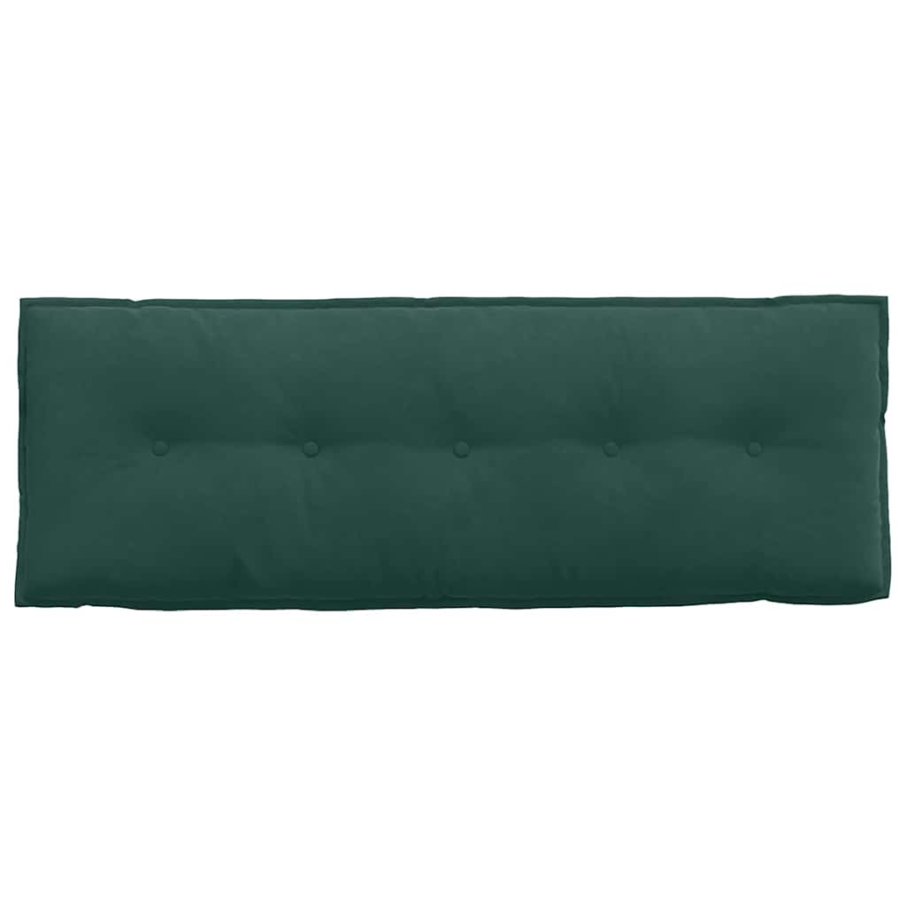 vidaXL Poduszka na plecy Ciemna zieleń 140 x 50 cm Tkanina sztruksowa