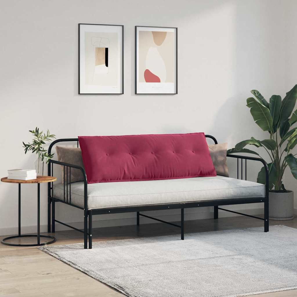 vidaXL Poduszka na plecy Czerwone wino 140 x 50 cm Tkanina sztruksowa