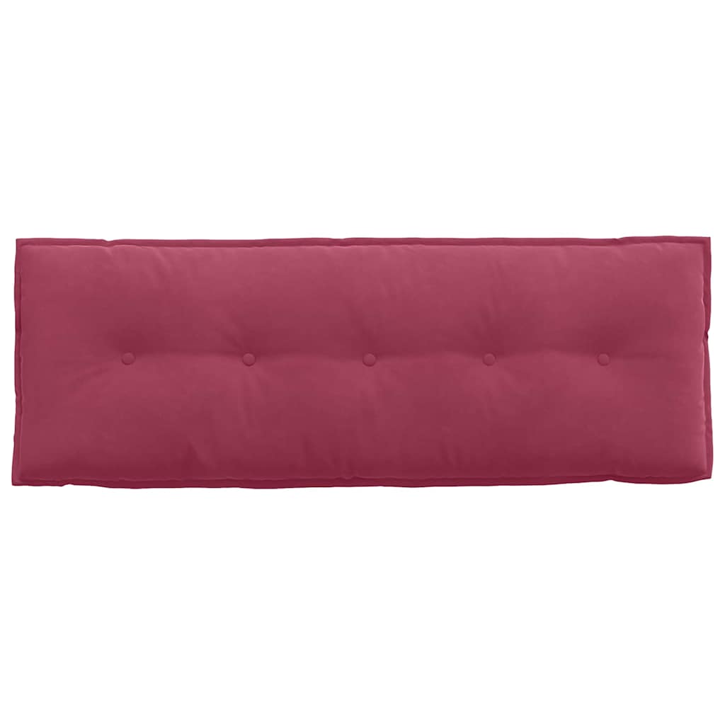 vidaXL Poduszka na plecy Czerwone wino 140 x 50 cm Tkanina sztruksowa