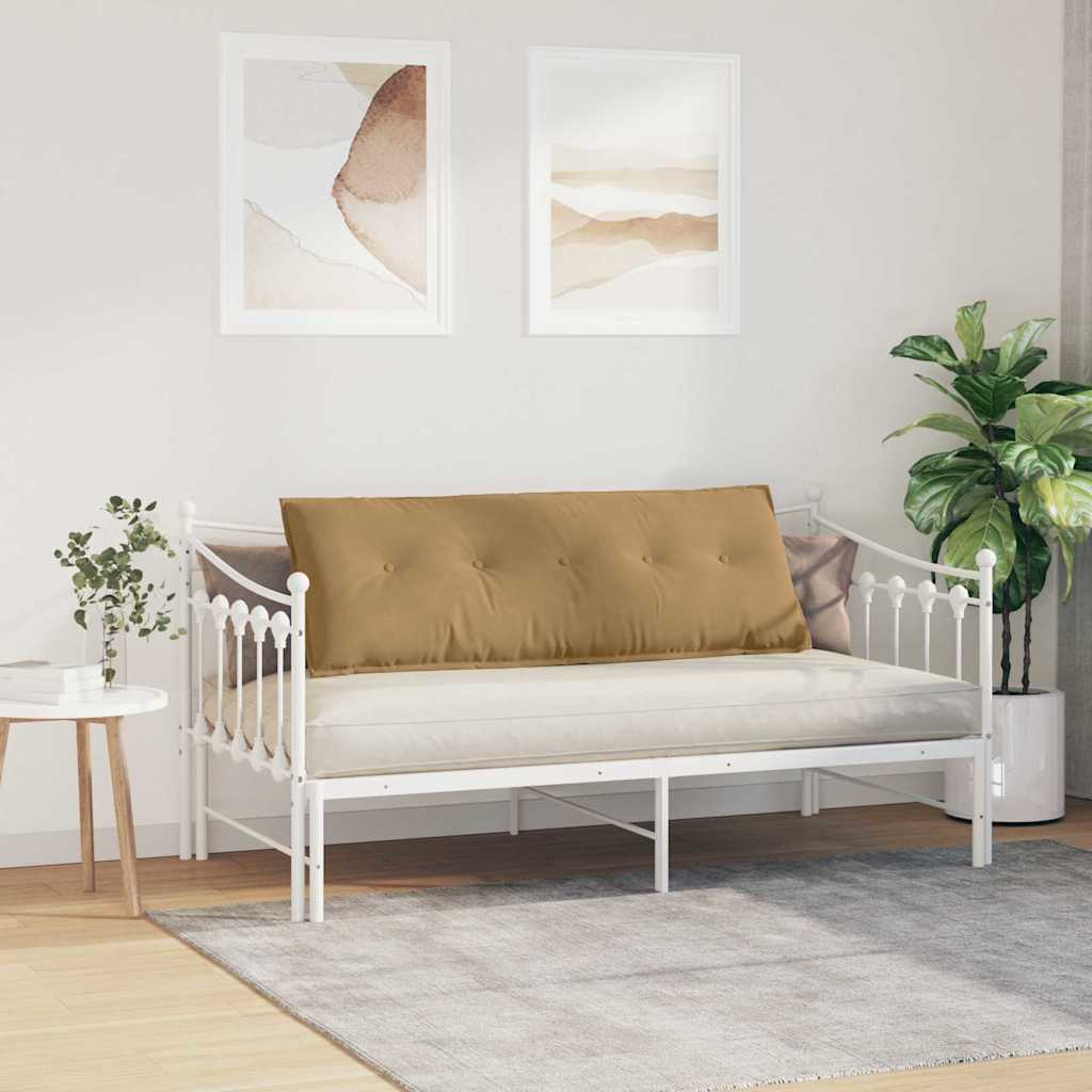 vidaXL Poduszka na plecy Brązowy 140 x 50 cm Tkanina sztruksowa