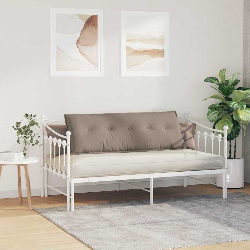 vidaXL Poduszka na plecy Ciemnoszary 140 x 50 cm Tkanina mikrofibrowa