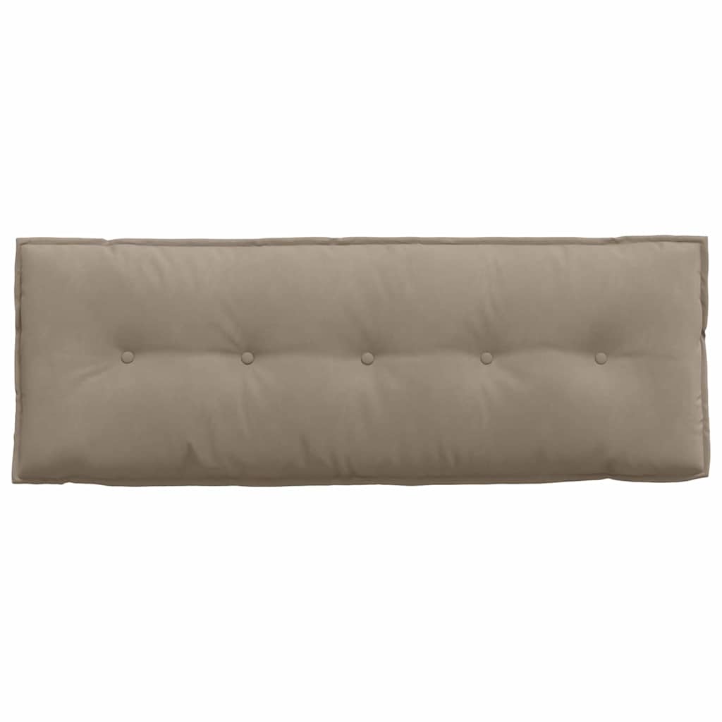 vidaXL Poduszka na plecy Ciemnoszary 140 x 50 cm Tkanina mikrofibrowa