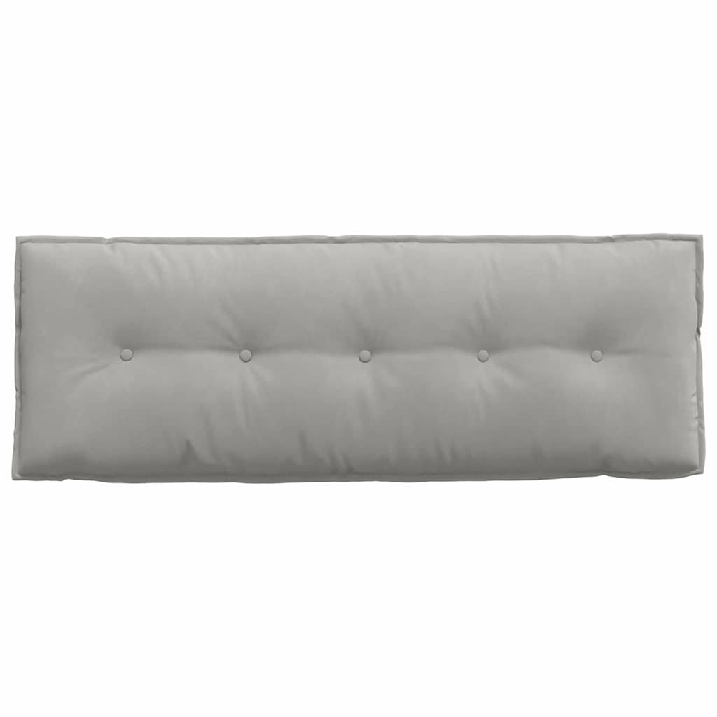 vidaXL Poduszka na plecy Jasnoszary 140 x 50 cm Tkanina mikrofibrowa