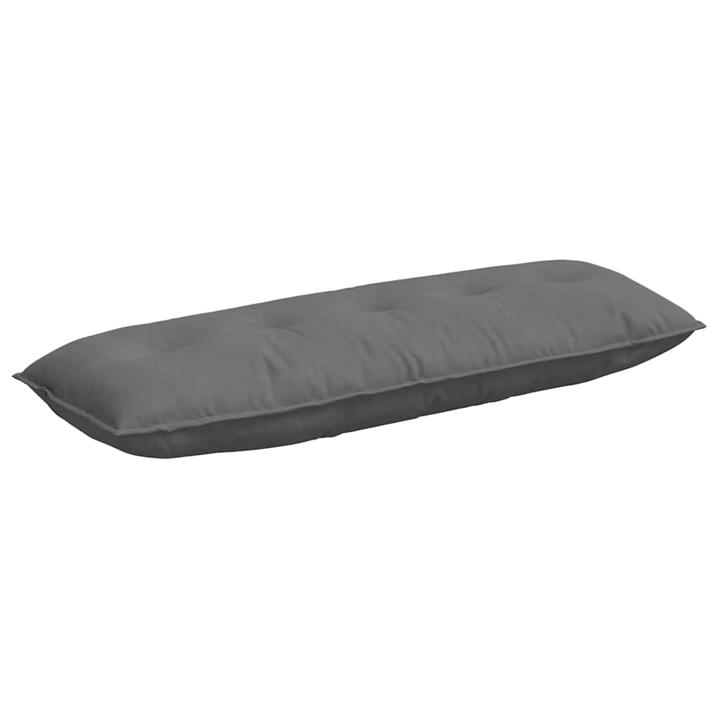 vidaXL Poduszka na plecy Ciemnoszary 140 x 50 cm Tkanina mikrofibrowa