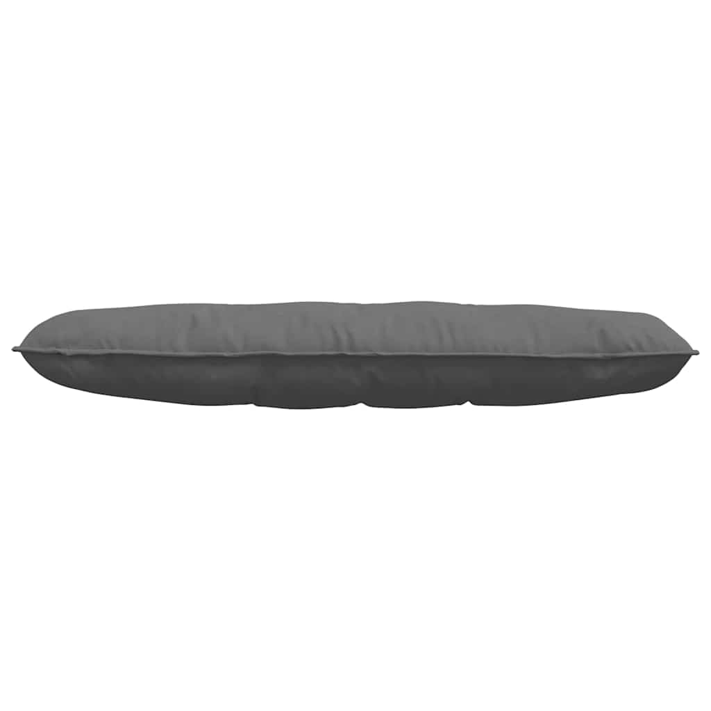 vidaXL Poduszka na plecy Ciemnoszary 140 x 50 cm Tkanina mikrofibrowa