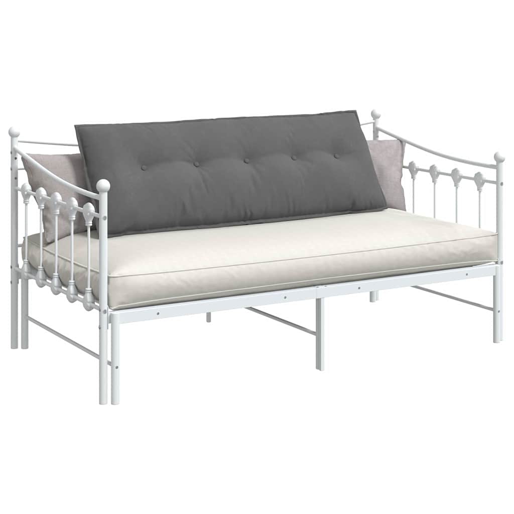 vidaXL Poduszka na plecy Ciemnoszary 140 x 50 cm Tkanina mikrofibrowa