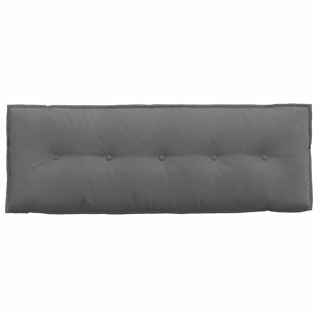 vidaXL Poduszka na plecy Ciemnoszary 140 x 50 cm Tkanina mikrofibrowa