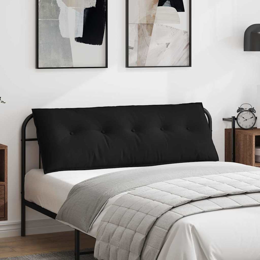 vidaXL Poduszka na plecy Czarny 140 x 50 cm Tkanina mikrofibrowa