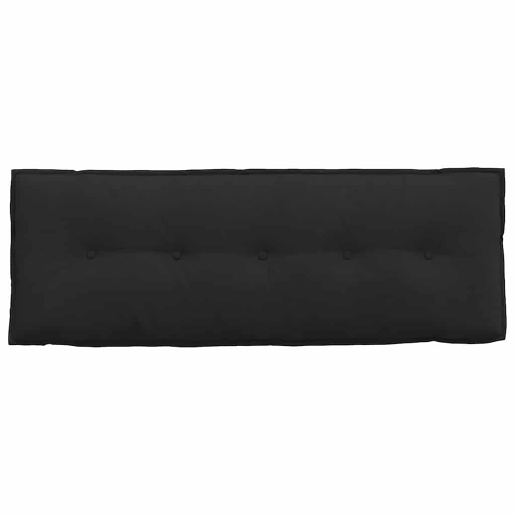 vidaXL Poduszka na plecy Czarny 140 x 50 cm Tkanina mikrofibrowa