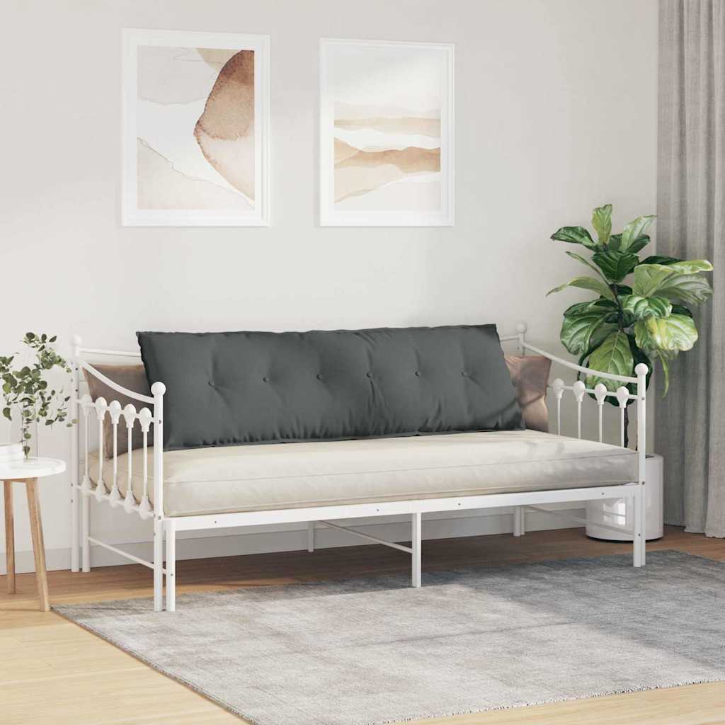 vidaXL Poduszka na plecy Ciemnoszary 160 x 19 x 50 cm tkanina