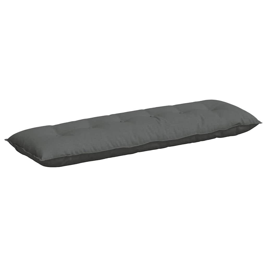 vidaXL Poduszka na plecy Ciemnoszary 160 x 19 x 50 cm tkanina