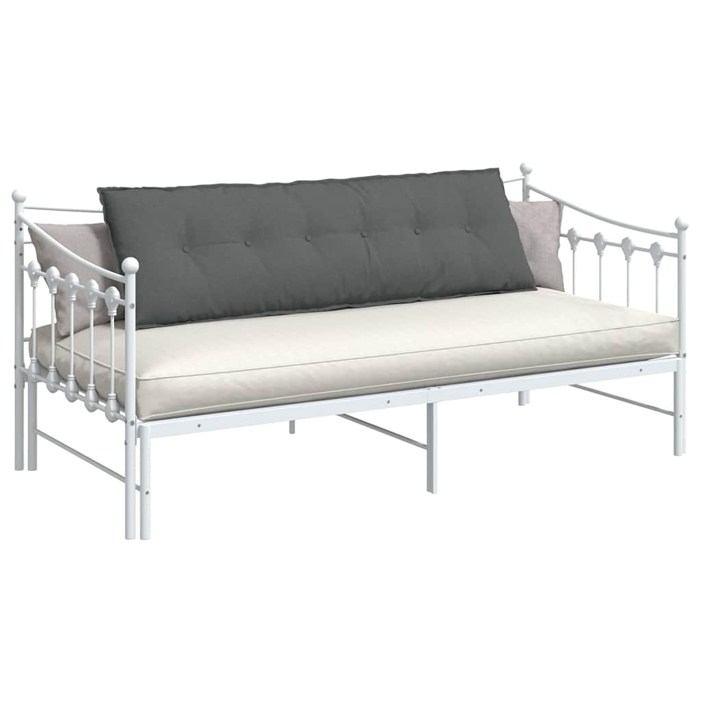 vidaXL Poduszka na plecy Ciemnoszary 160 x 19 x 50 cm tkanina