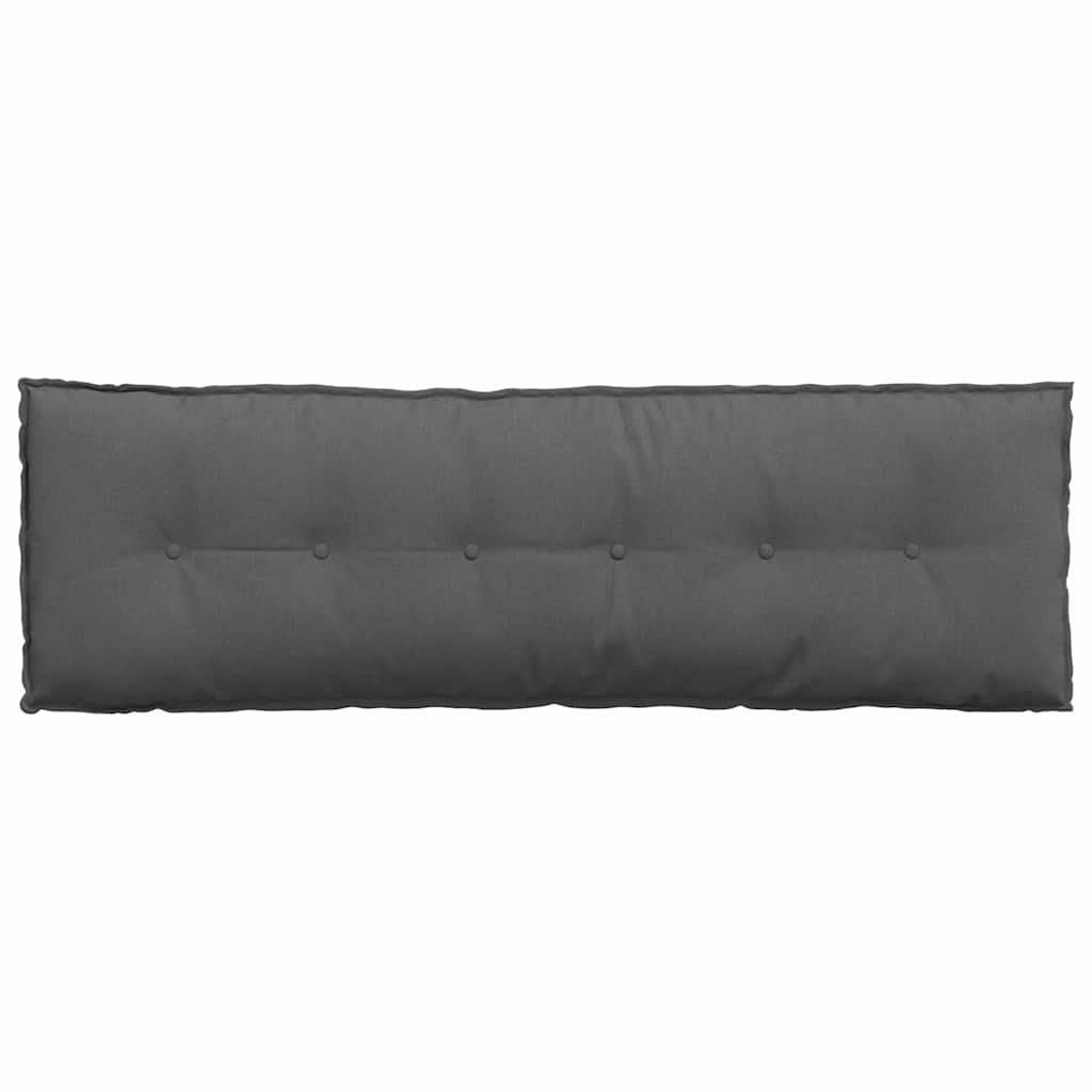vidaXL Poduszka na plecy Ciemnoszary 160 x 19 x 50 cm tkanina