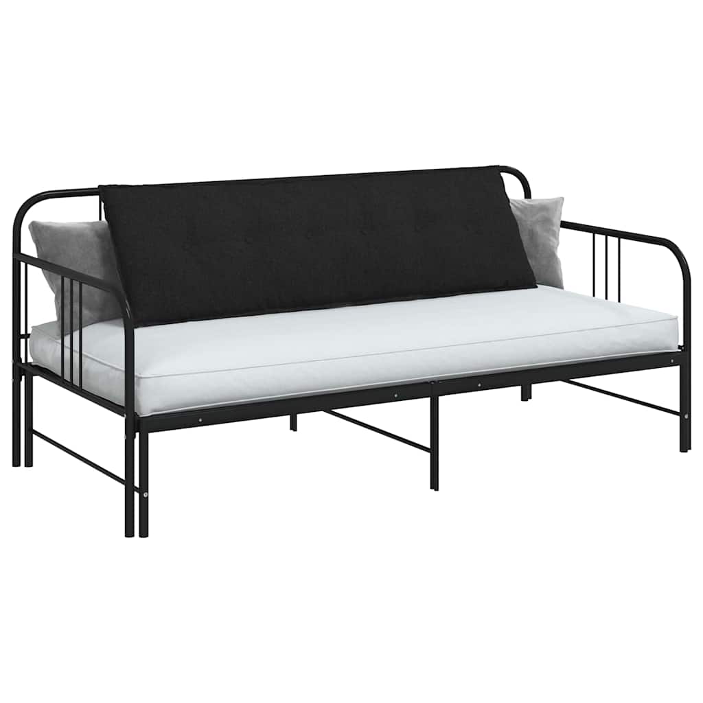 vidaXL Poduszka na plecy Czarny 160 x 19 x 50 cm tkanina