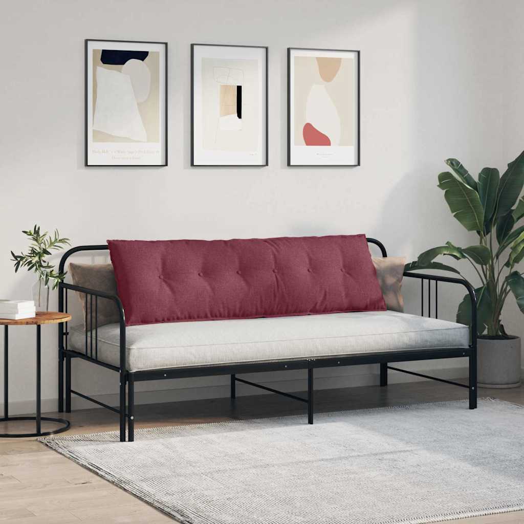 vidaXL Poduszka na plecy Czerwone wino 160 x 19 x 50 cm tkanina