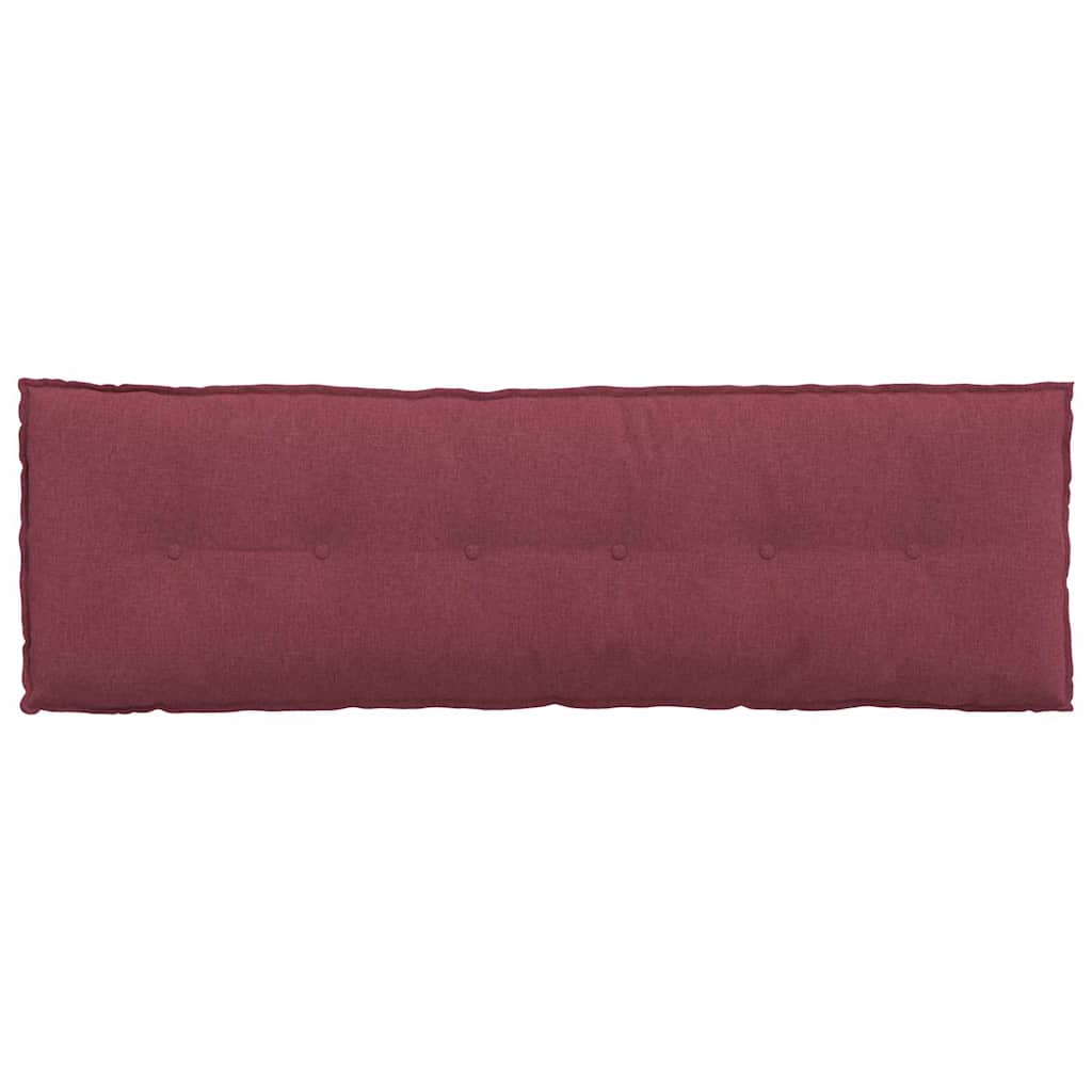 vidaXL Poduszka na plecy Czerwone wino 160 x 19 x 50 cm tkanina