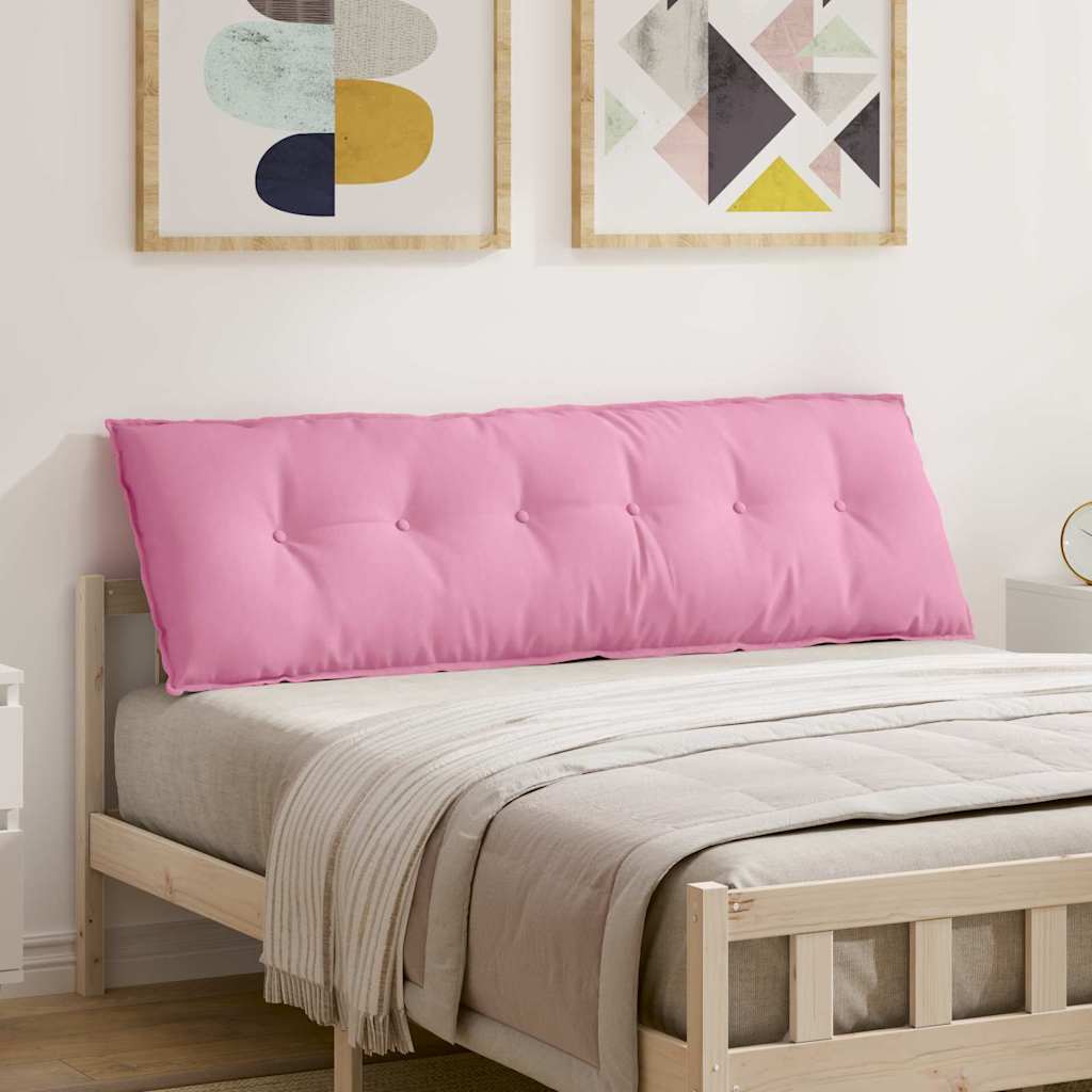 vidaXL Poduszka na plecy Różowy 160 x 19 x 50 cm tkanina