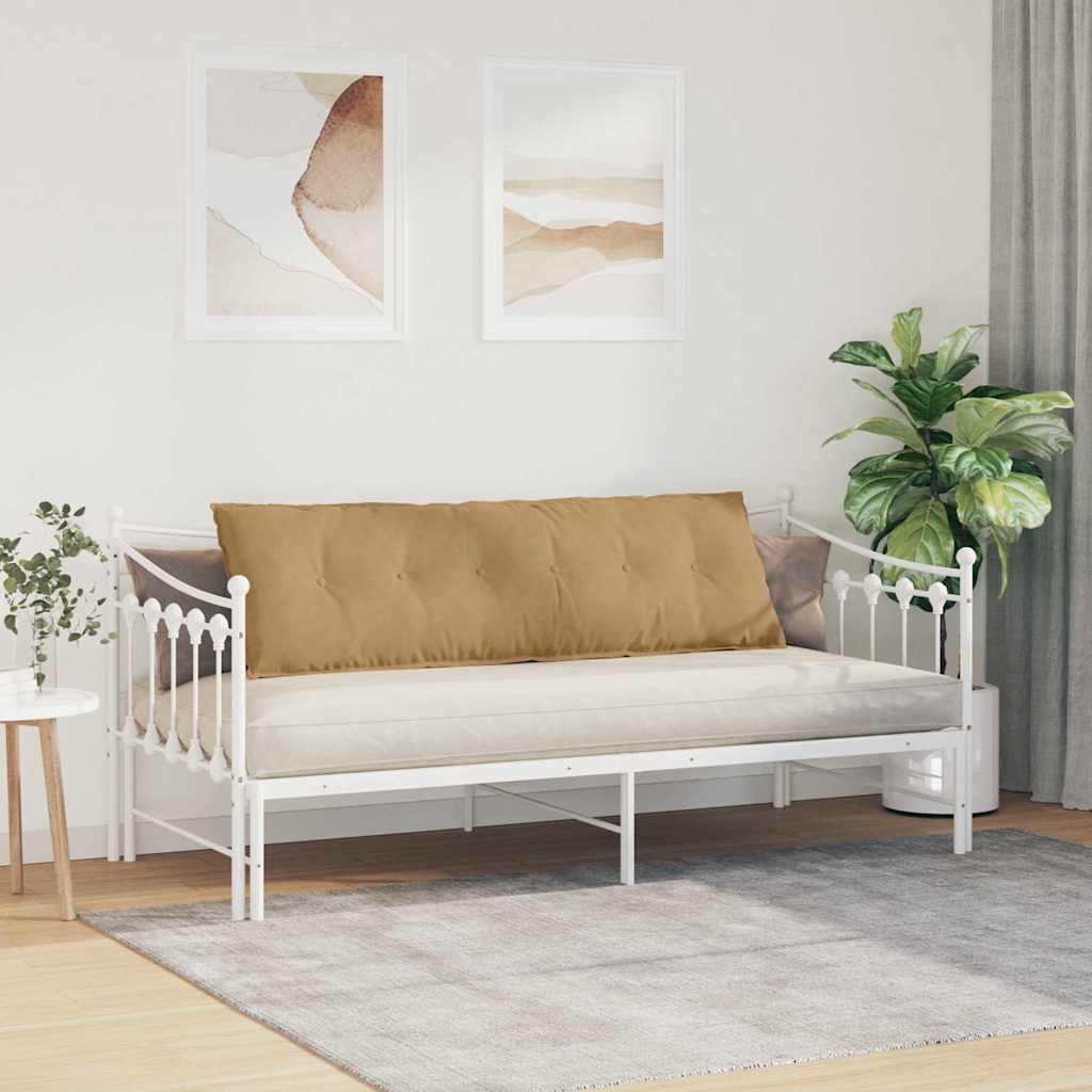 vidaXL Poduszka na plecy Brązowy 160 x 50 cm Tkanina sztruksowa