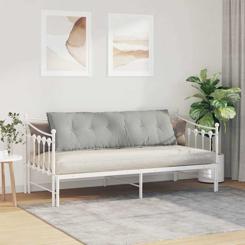 vidaXL Poduszka na plecy Jasnoszary 160 x 50 cm Tkanina mikrofibrowa