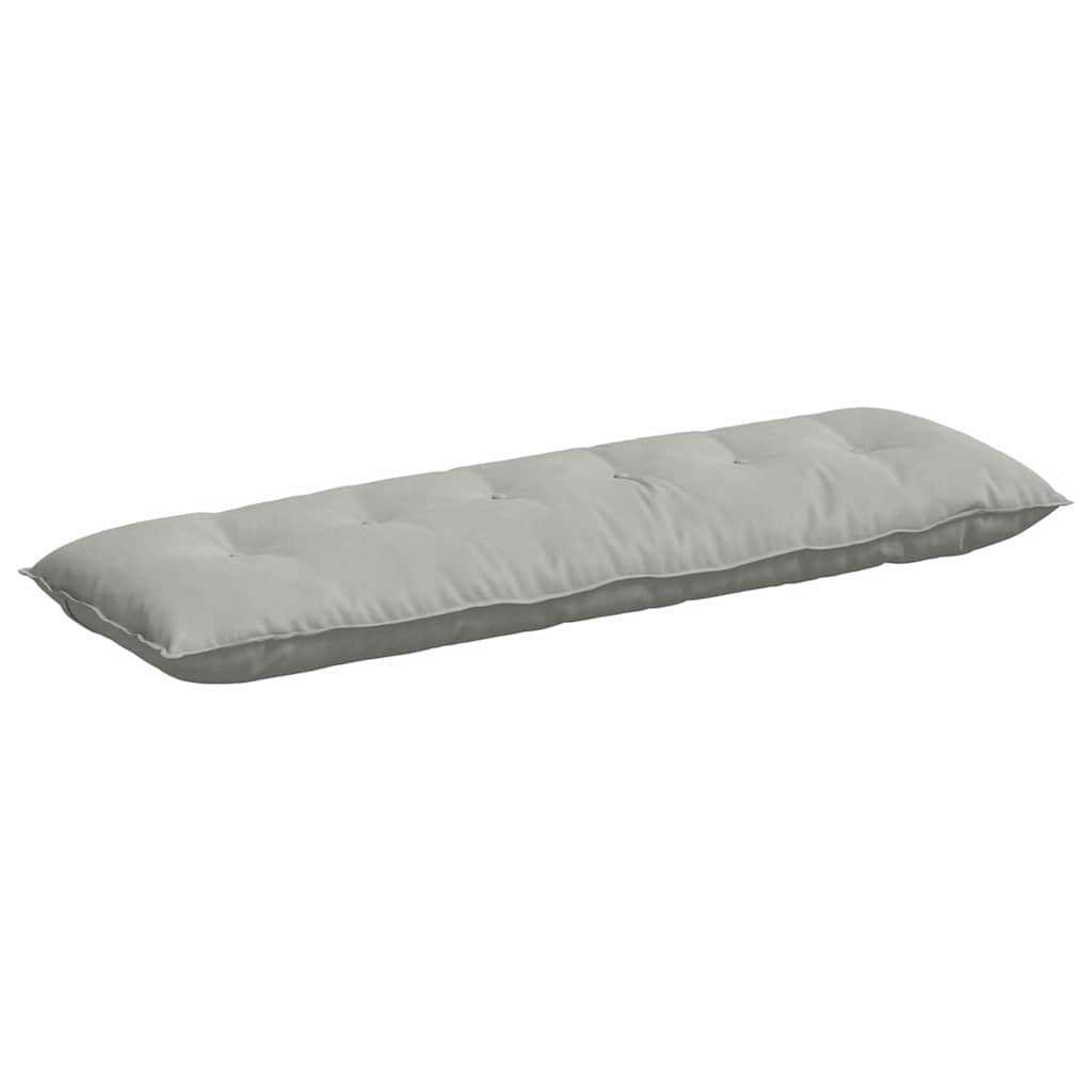vidaXL Poduszka na plecy Jasnoszary 160 x 50 cm Tkanina mikrofibrowa