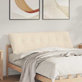 vidaXL Poduszka na plecy Beżowy 160 x 50 cm Tkanina mikrofibrowa