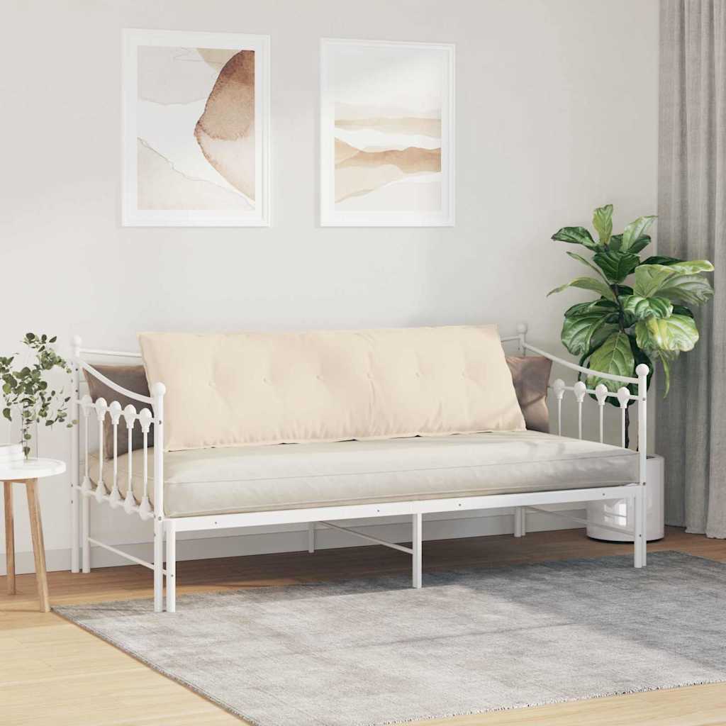 vidaXL Poduszka na plecy Beżowy 160 x 50 cm Tkanina mikrofibrowa