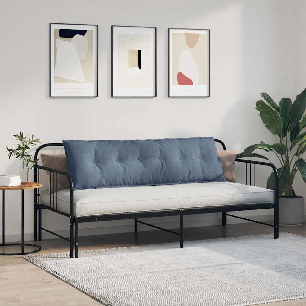 vidaXL Poduszka na plecy Niebieski 160 x 50 cm Tkanina sztruksowa