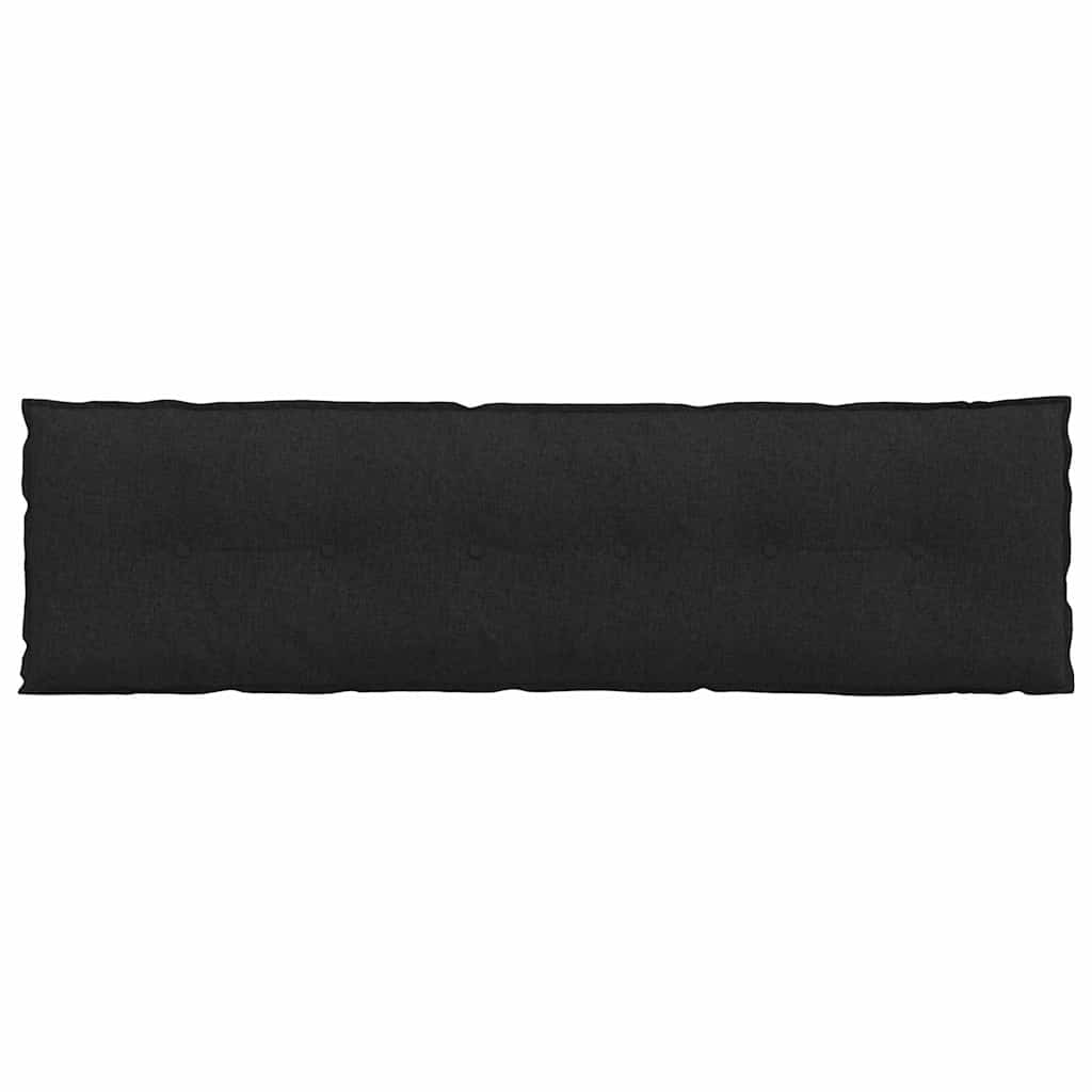 vidaXL Poduszka na plecy Czarny 180 x 19 x 50 cm tkanina