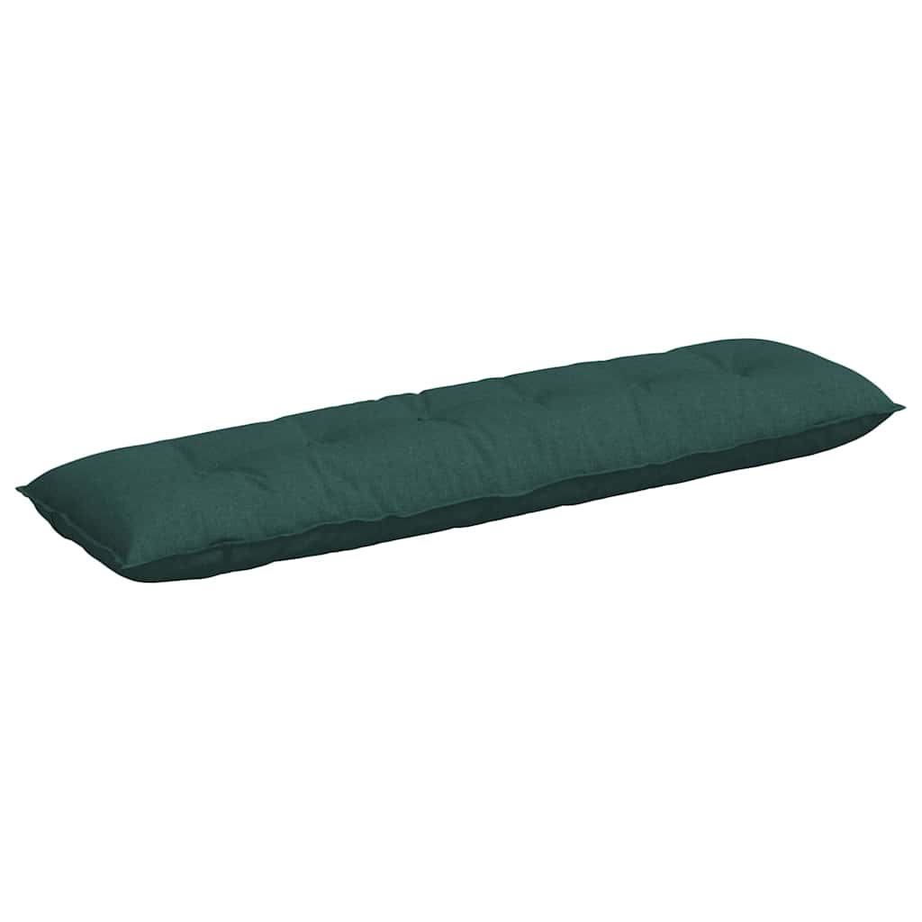 vidaXL Poduszka na plecy Ciemna zieleń 180 x 19 x 50 cm tkanina
