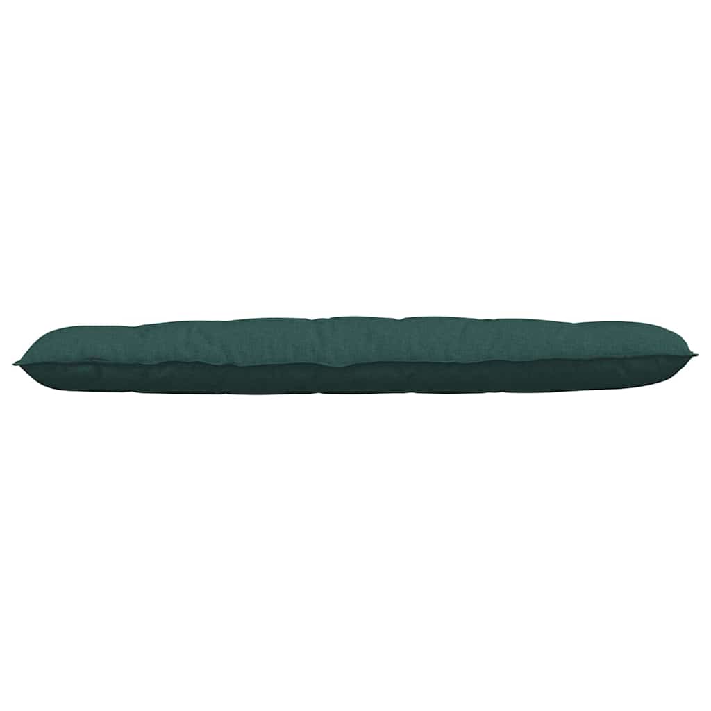 vidaXL Poduszka na plecy Ciemna zieleń 180 x 19 x 50 cm tkanina