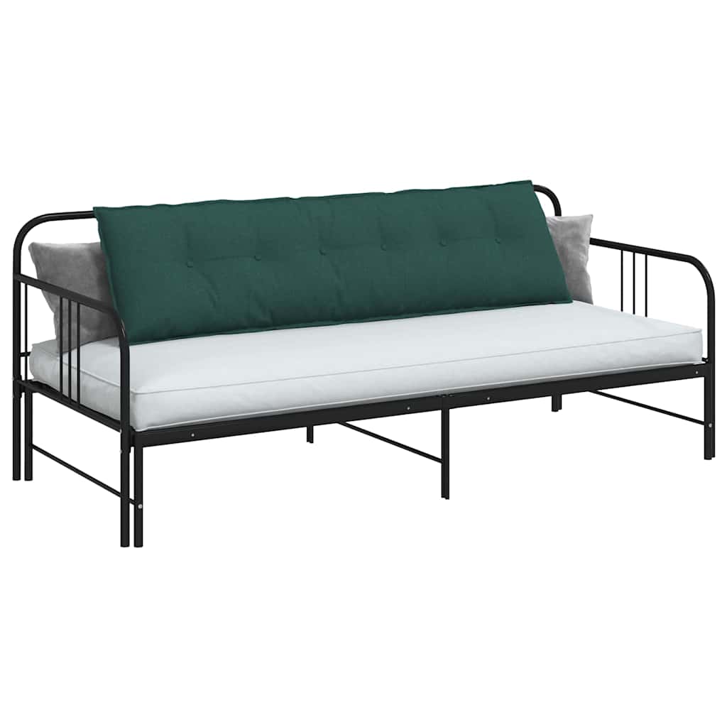 vidaXL Poduszka na plecy Ciemna zieleń 180 x 19 x 50 cm tkanina
