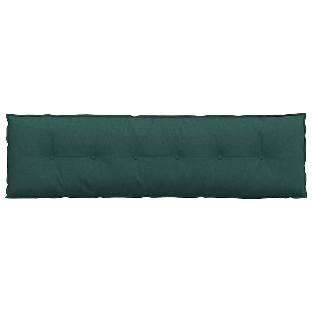 vidaXL Poduszka na plecy Ciemna zieleń 180 x 19 x 50 cm tkanina