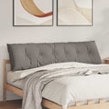 vidaXL Poduszka na plecy Ciemnoszary 180 x 19 x 50 cm tkanina