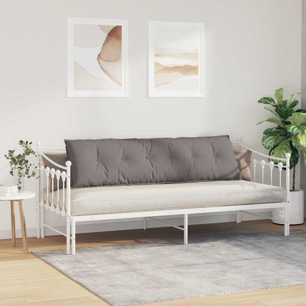 vidaXL Poduszka na plecy Ciemnoszary 180 x 19 x 50 cm tkanina