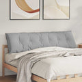 vidaXL Poduszka na plecy Szary chmur 180 x 19 x 50 cm tkanina