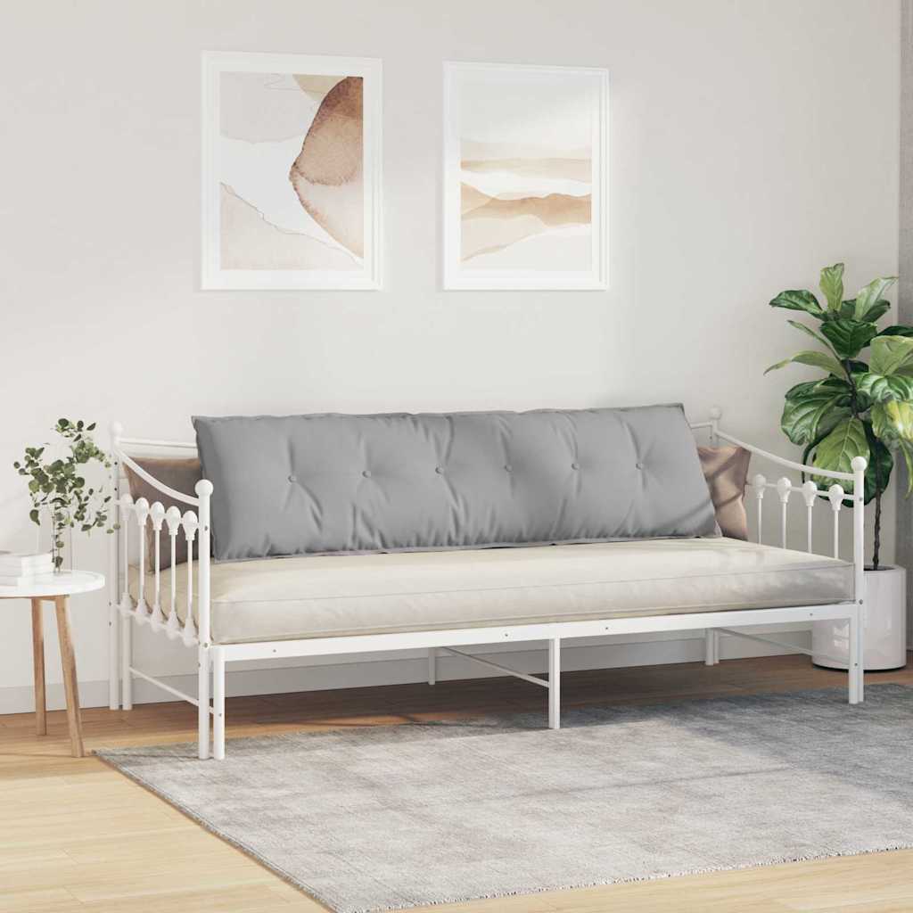 vidaXL Poduszka na plecy Szary chmur 180 x 19 x 50 cm tkanina