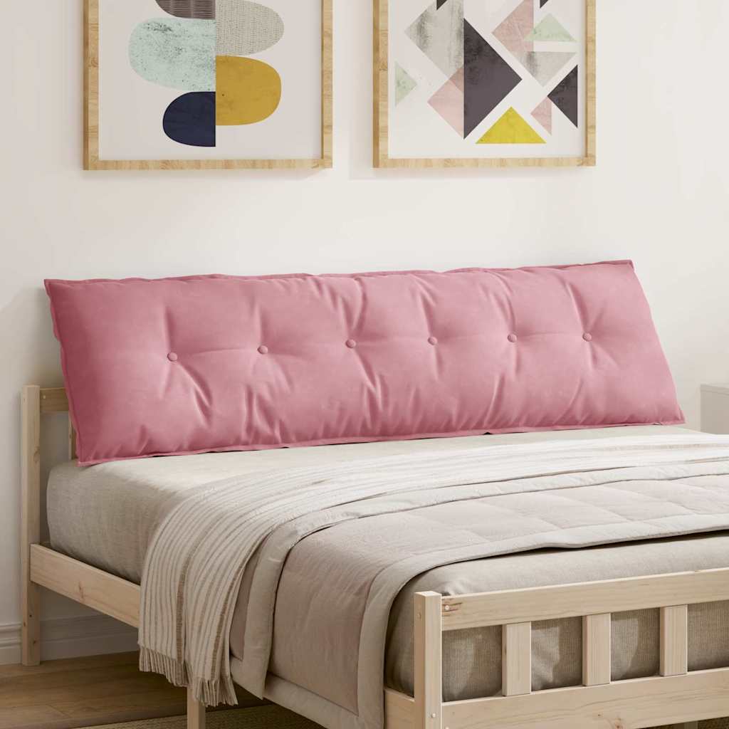 vidaXL Poduszka na plecy Różowy 180 x 50 cm Tkanina sztruksowa