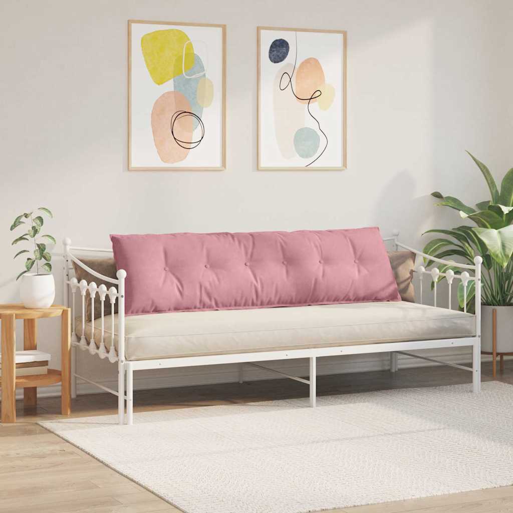 vidaXL Poduszka na plecy Różowy 180 x 50 cm Tkanina sztruksowa