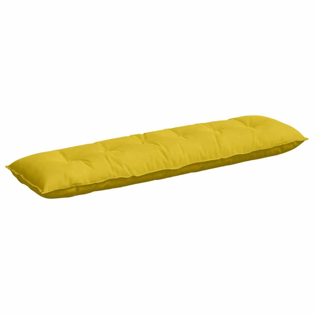 vidaXL Poduszka na plecy Żółty 180 x 50 cm Tkanina sztruksowa